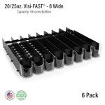 Spring Push Drink Dispenser Organizer - Pack of 6