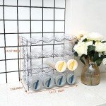 Stackable Plastic Bottle Organizer Rack - 16 Bottles
