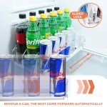 Adjustable Sip Sort Fridge Can Organizer, Holds 15 Cans