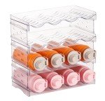 Stackable Plastic Bottle Organizer Rack - 16 Bottles