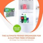 Adjustable Sip Sort Fridge Can Organizer, Holds 15 Cans