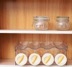 Stackable Plastic Bottle Organizer Rack - 16 Bottles