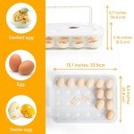 Plastic Deviled Egg Containers with Lid - Set of 2