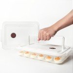 Plastic Deviled Egg Containers with Lid - Set of 2