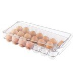 Clear Plastic Egg Holder with Front Handle