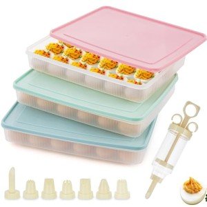 Deviled Egg Container Set with Piping Tools