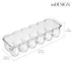 Stackable Egg Tray Organizer with Lid and Handle