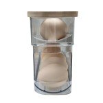 Clear Plastic 18-Egg Refrigerator Organizer with Lid