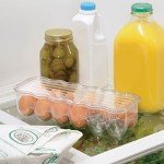 Stackable Egg Tray Organizer with Lid and Handle