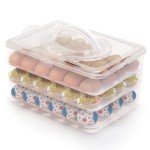 72-Count Deviled Egg Organizer with Lids and Platters