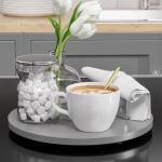 Bamboo Lazy Susan Turntable Organizer, 9 Inch