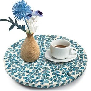 Mother of Pearl Lazy Susan Turntable Organizer 12.5