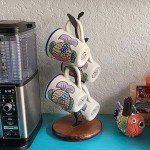 Black Mug Holder Tree for Kitchen & Countertop