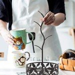 Black Steel Mug Tree & Coffee Pod Storage Organizer