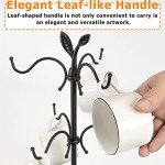 Large Mug Holder with Tray and 6 Hooks