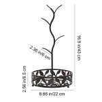 Black Steel Mug Tree & Coffee Pod Storage Organizer