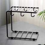 Metal Wire Mug Rack with 6 Hooks - 2 Pack