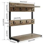 Rustic 2-Tier Mug Holder Stand for Kitchen