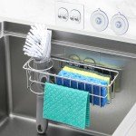 3-In-1 Stainless Steel Sink Sponge Holder