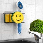 Smiley Face Sink Caddy with Suction Cups