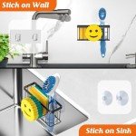 Smiley Face Sink Caddy with Suction Cups