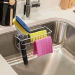 3-In-1 Stainless Steel Sink Sponge Holder