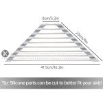 Triangle Roll-Up Dish Drying Rack for Sink