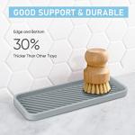 Silicone Sink Organizer Tray Set for Kitchen & Bathroom