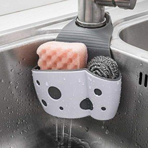 2 Pack Adjustable Sink Caddy Organizer - White