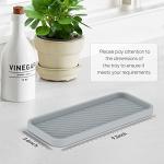 Silicone Sink Organizer Tray Set for Kitchen & Bathroom