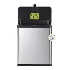 Stainless Steel Kitchen Compost Bin with Deodorizer