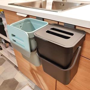 Stonespace Black Kitchen Compost Bin for Countertop