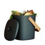 Graphite Kitchen Compost Bin - 1 Gallon Size