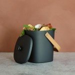 Graphite Kitchen Compost Bin - 1 Gallon Size