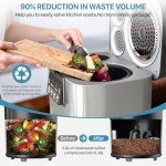 Smart Electric Kitchen Composter with Auto-Cleaning System