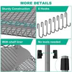 Heavy-Duty 3-Tier Rolling Utility Cart - Gray