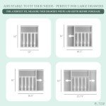 Expandable Silverware Drawer Organizer with 8 Compartments