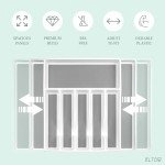 Expandable Silverware Drawer Organizer with 8 Compartments