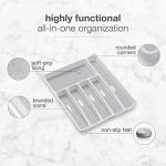 Large Silverware Tray – 6-Compartment Kitchen Organizer