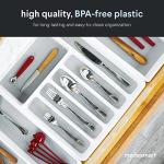 Large Silverware Tray – 6-Compartment Kitchen Organizer