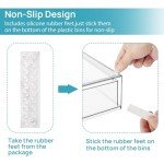 Vtopmart 6-Pack Stackable Clear Storage Drawers