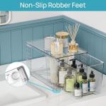 Clear Stackable Storage Drawers - 4 Pack
