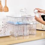 Clear Stackable Storage Drawers - 4 Pack