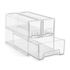 Sorbus Stackable Storage Drawers - Medium & Small Bins