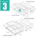 Sorbus Stackable Storage Drawers - Medium & Small Bins
