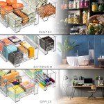 Sorbus Stackable Storage Drawers - Medium & Small Bins