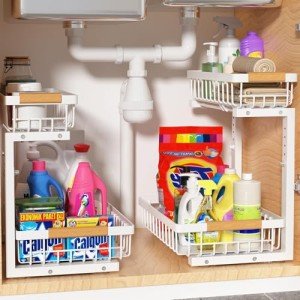 Adjustable 2-Tier Under Sink Organizer Set