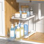 Delamu 2-Tier Under Sink Organizer with Dividers