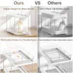 Delamu 2-Tier Under Sink Organizer with Dividers