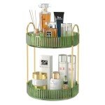 360 Rotating 2-Tier Makeup Organizer for Vanity